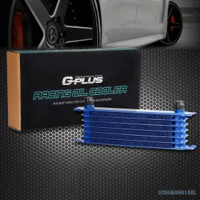 Goneparts-0315-12 Goneparts Universal 7 Row An10 Aluminum Transmission Engine Oil Cooler Blue New
