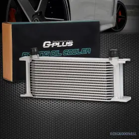 An-10 Goneparts 0813 11 Universal 16 Row Aluminum Transmission Engine Oil Cooler Silver