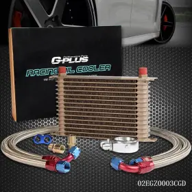 Goneparts0819-23 Goneparts 15 Row An10 Universal Aluminum Transmission Engine Oil Cooler Filter Adapter