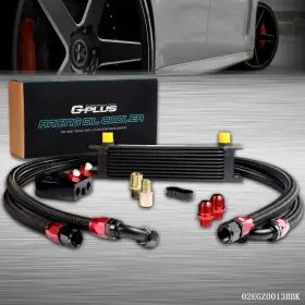 Goneparts0913 Goneparts 22 10 Row Fit For Universal Aluminum Racing Engine Oil Cooler Filter Adapter Set