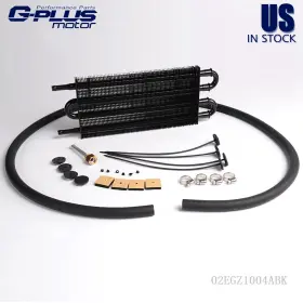 02egz1004abk Gplusmotor Remote Transmission Oil Cooler/auto-manual Radiator Converter Fit For Universal