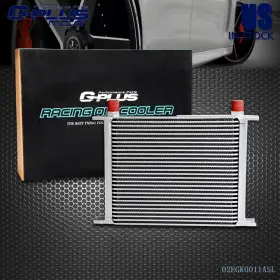 Gpl120711 Gplusmotor Universal 28 Row An10 Aluminum Transmission Engine Oil Cooler Silver