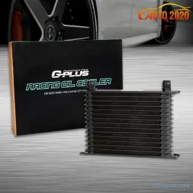 E-02egk0003abk Grandorange Black Universal 15 Row 10 An Full Aluminum Engine Transmission Oil Cooler