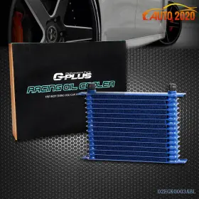 E-02egk0003abl Grandorange 15-row 10an Powder-coated Aluminum Engine/transmission Racing Oil Cooler Blue
