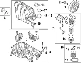 26400-2j400 Hyundai Genuine Oil Cooler Assembly