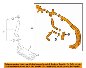 25420b1600 Hyundai Oem 15-16 Genesis Cooling Oil Cooler-hose Assy