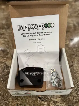 Egm-106 Improved Racing Ls Oil Cooler Adapter - In Box New Never Used