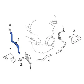 21306cg000 Infiniti Oe For G35 2004-2006 Engine Oil Cooler Line