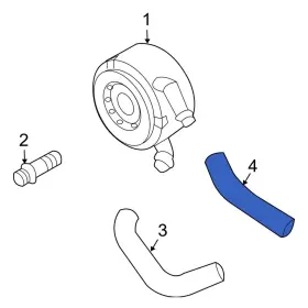 21306jk29e Infiniti Oe For G35 07-08 Front Upper Engine Oil Cooler Line