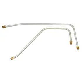 Cae6201 Inline Tube 1963-65 Cadillac 429cid Carter Carb 5/16 Inch Pump To Lines 2pc Oe Steel