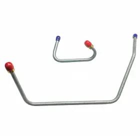 Cye6502 Inline Tube 1965-1966 Chrysler Newport 383 4bbl 5/16 Inch Side Inlet Pump To Carb Lines Steel