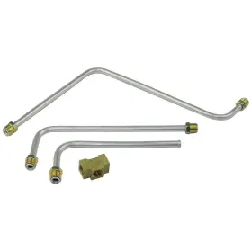Inl31415 Inline Tube 1962 Pontiac Pump To Carburetor Carb Fuel Lines Dual Quad Sd Set Kit Aluminum 4p