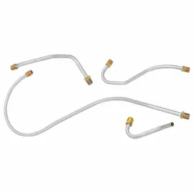 Ppe6301 Inline Tube 1963 Pontiac Tri Power Pump To Carburetor Carb Fuel Lines Set Kit Aluminum 4pc