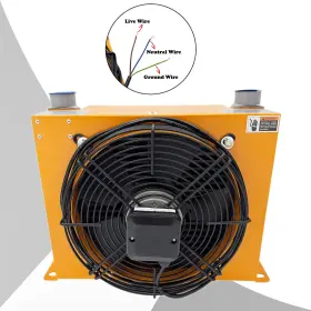 As-057080 Intbuying 110v Hydraulic Oil Fan Cooler Aluminum Radiator Cooling 100l/min