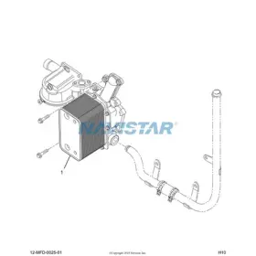 7081862c91 International Cooler Assy Oil 570