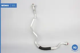 7w836n849ab Jaguar 07-09 Xkr X150 4.2l S/c Engine Oil Fluid Single Cooler Hose Line Oem