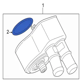 Jlm21003 Jaguar Oe For S-type 2000-2002 Engine Oil Cooler Gasket