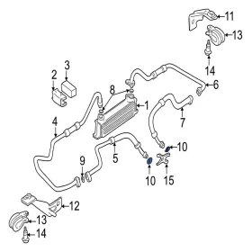 Ksh119530 Jaguar Oe For Xjr 2000-2009 Rear Engine Oil Cooler Line O-ring