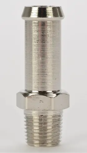 16012 Jegs Straight Nickel-plated Brass Fitting 16012 Jegs Straight Nickel-plated Brass Fitting