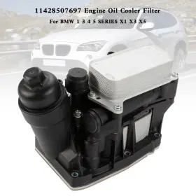 11428507697 Kingdarn 11428507694 Engine Oil Cooler Filter For Bmw 1 3 4 5 Series X1 X3 X5 F8