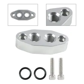 551600 Kingdarn Oil Cooler Adapter 6an Orb Oring In/out Port Plate Ls1 Lsx Ls3 Ls Ls2