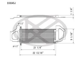 Ec0045j Koyo Engine Oil Cooler For F-350 F-250 Super Duty