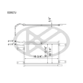 Ec0027j Koyorad Automatic Transmission Oil Cooler For 02-03 Dodge 1500 2500 3500