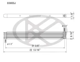 Ec0055j Koyorad Engine Oil Cooler-turbo Koyo Ec0055j Koyorad Engine Oil Cooler-turbo Koyo