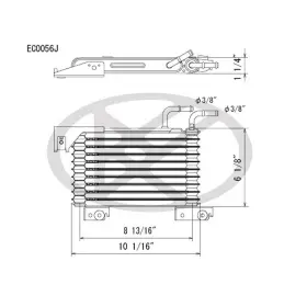 Ec0056 Koyorad Automatic Transmission Oil Cooler For 00-07 Toyota Sequoia Tundra
