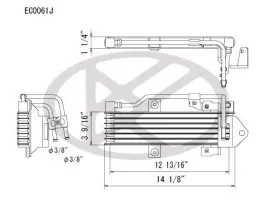 Ec0061j Koyorad Engine Oil Cooler Koyo Fits 2009 Honda Pilot