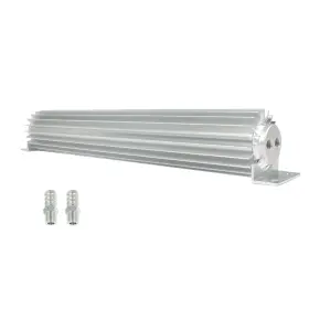 Bck12320k Labwork New Aluminum Dual Pass Finned Transmission Oil Cooler Silver Universal 18 Inch