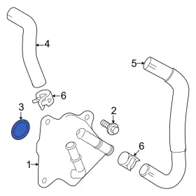 1578525010 Lexus Oe For Nx250 2022-2025 Engine Oil Cooler O-ring
