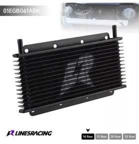 01egb061abk Lines Racing Universal Transmission Cooler 14 Row - 11 Inch X4.2 X0.75 Us Seller