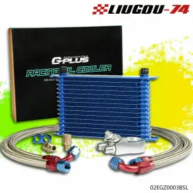 Big77278 Liugou74 15 Row 10an Universal Performance Alumium Engine Oil Cooler Filter Adapter New