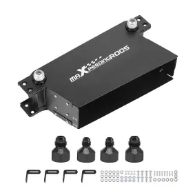 01ym2q Maxpeedingrods 10 Row Stacked Plate Oil Cooler 10an Universal Aluminum Engine Cooling System