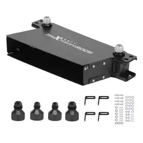 Maxpeedingrods 0ho3gy Aluminum 7 Row Oil Cooler 10an Universal Transmission Engine Black
