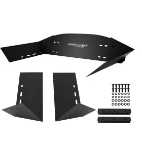 3j7gi4 Maxpeedingrods Universal Fit Aluminum Intercooler Air Guide Shroud Adjustable 600mm X 300mm
