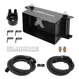 5ludb3 Maxpeedingrods 10an 16row Universal Oil Cooler Aluminum Transmission Engine Air Guide Black