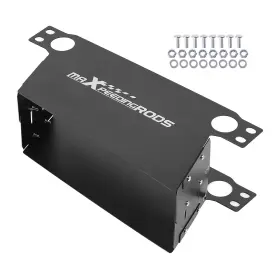 7bd9wi Maxpeedingrods Adjustable Oil Cooler Air Guide Plate Set Black For 7-13 Row British Style
