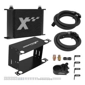7j3nb9 Maxpeedingrods Universal 25 Row Aluminum Oil Cooler 10an Transmission Engine Thermostatic