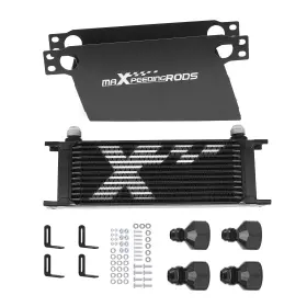 85n0jh Maxpeedingrods Oil Cooler 13 Row Universal 10an Transmission Engine Aluminum With Corner Brace