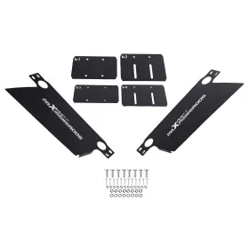 8zvokd Maxpeedingrods Oil Cooler Air Guide Plate Set Aluminum Adjustable For 7-13 Row British Type