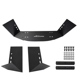 Maxpeedingrods 935lhg Adjustable Air Guide Plate Kit For Universal Intercooler Aluminum Black 600mm