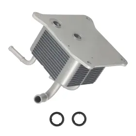 Anhop2 Maxpeedingrods New Cvt Oil Heat Exchanger For Nissan Versa 2012-2019 Aluminum Silver