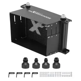 E28wor Maxpeedingrods Aluminum 25 Row Oil Cooler An10 For Cars With Installation Hardware Set