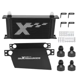 Maxpeedingrods F8j1rb 10an 19 Row Oil Cooler Universal Transmission Engine Aluminum With Brackets