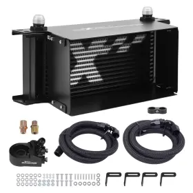 Fxsb8e Maxpeedingrods New Universal 16 Row Oil Cooler 10 An Engine Transmission Aluminum British Style