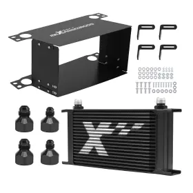 J6czn9 Maxpeedingrods 19 Row Universal Oil Cooler 10an Aluminum Transmission Engine With Adapters