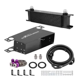 Maxpeedingrods Jg9vk0 New Universal Oil Cooler 10 Row Transmission Engine 10an British Style Radiator