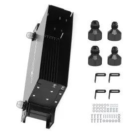 Ls59p4 Maxpeedingrods 10 Row Stacked Plate Oil Cooler 10an Universal Aluminum Engine Cooling System